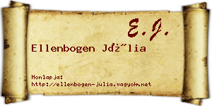 Ellenbogen Júlia névjegykártya